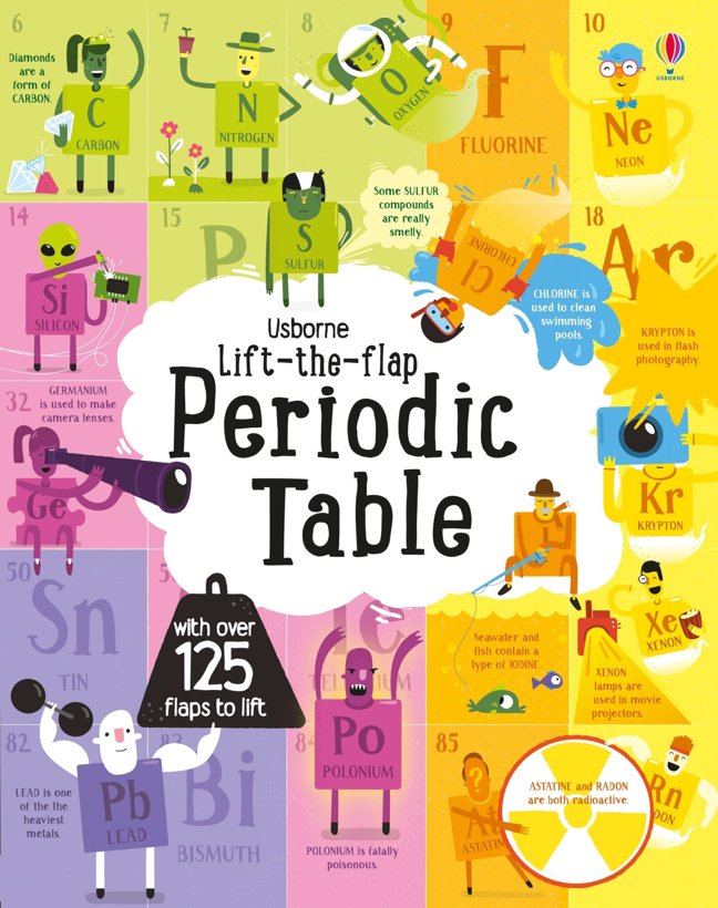 Lift-the-Flap Periodic Table: An Interactive Usborne Book About the 118 Elements for Children (Ages 7-10) (See Inside) book cover