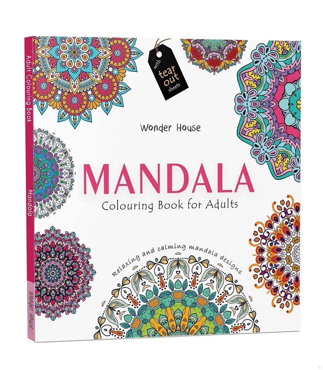 Mandala: Colouring Books for Adults with Tear Out Sheets (Adult Colouring Book) [Paperback] Wonder House Books Editorial book cover