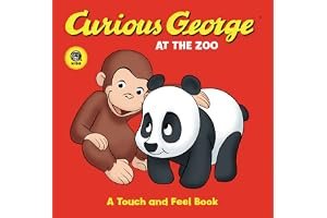 Curious George at the Zoo (CGTV Touch-and-Feel Board Book) book cover