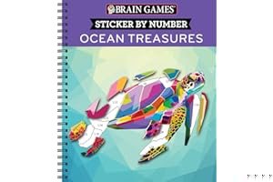 Brain Games - Sticker by Number: Under the Sea (Geometric Stickers) book cover