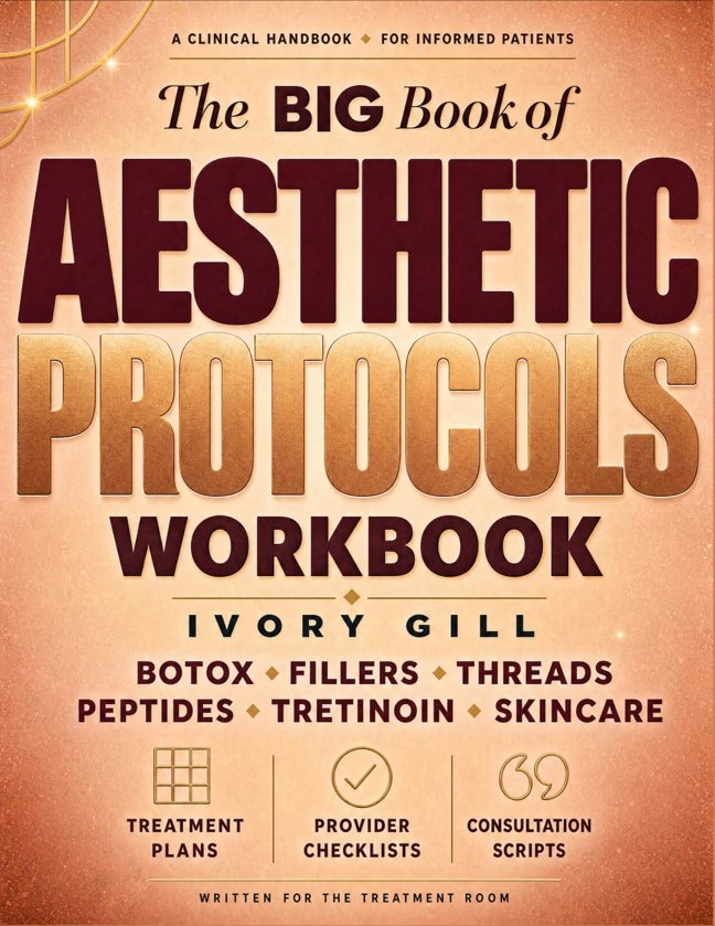 The Big Book of Aesthetic Protocols: A Patient Workbook for Botox, Fillers, Threads, Peptides, Tretinoin & Skincare | Treatment Plans, Provider Checklists & Consultation Scripts book cover