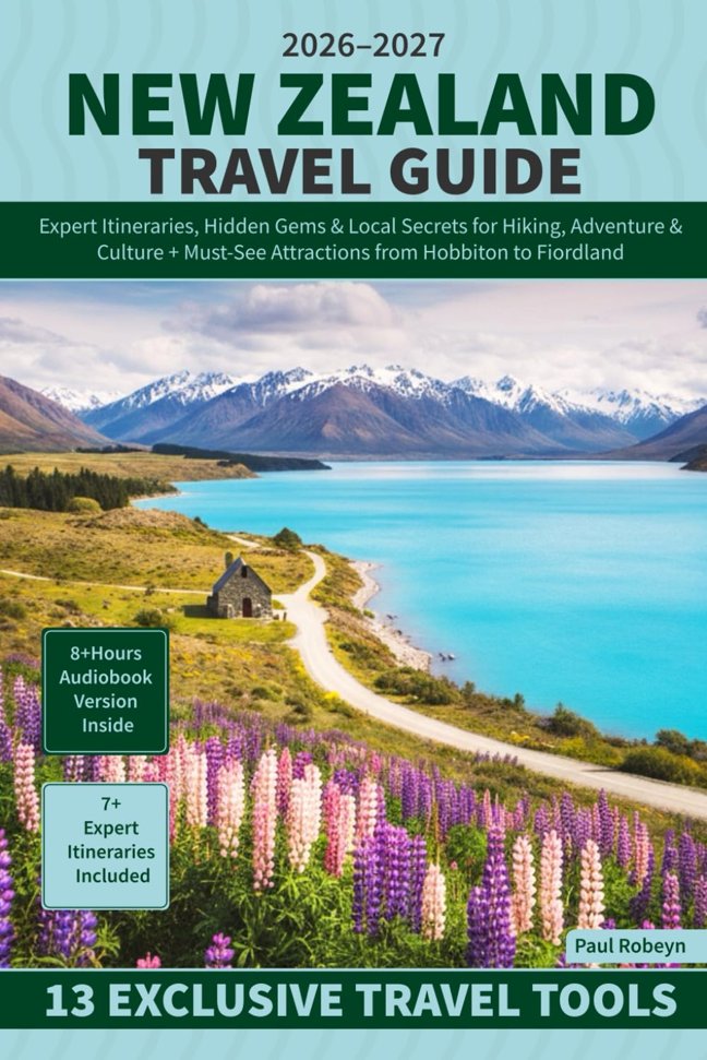 New Zealand Travel Guide: Expert Itineraries, Hidden Gems & Local Secrets for Hiking, Adventure & Culture + Must-See Attractions from Hobbiton to Fiordland book cover