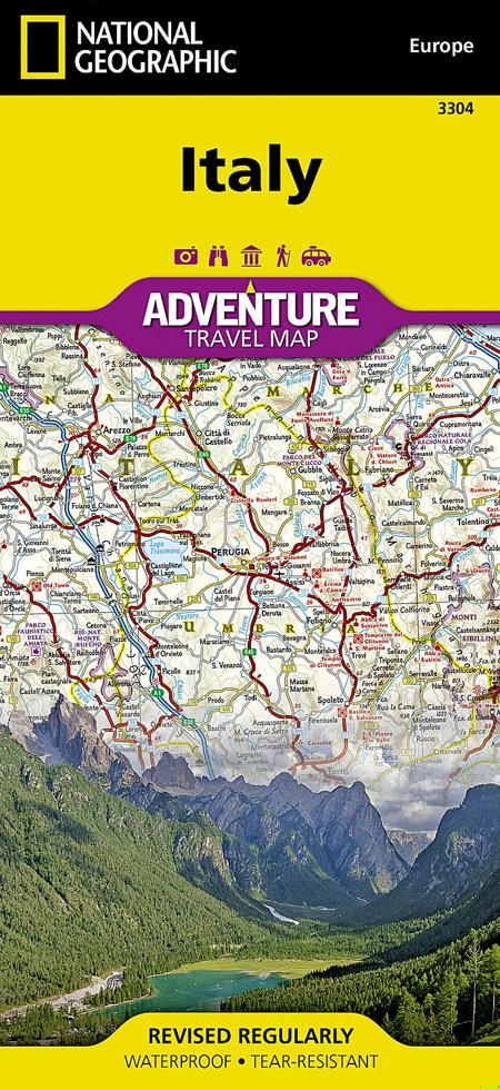 Italy Map (National Geographic Adventure Map, 3304) book cover