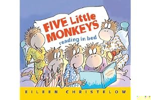 Five Little Monkeys Reading in Bed book cover