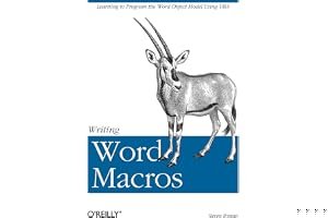 Writing Word Macros book cover