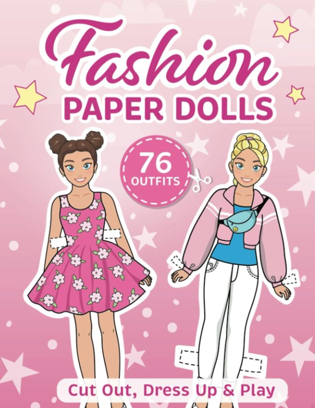Cut out paper dolls: Fashion paper dolls for daughter or granddaughter book cover