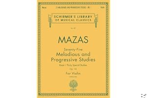 75 Melodious and Progressive Studies, Op. 36 - Book 1: Schirmer Library of Classics Volume 487 Violin Method book cover