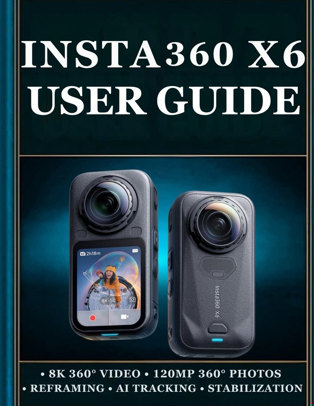 INSTA360 X6 USER GUIDE: A Practical Step by Step Handbook to Mastering 360° Photography, Video Recording, Camera Settings, Reframing, Creative Shooting, and More book cover