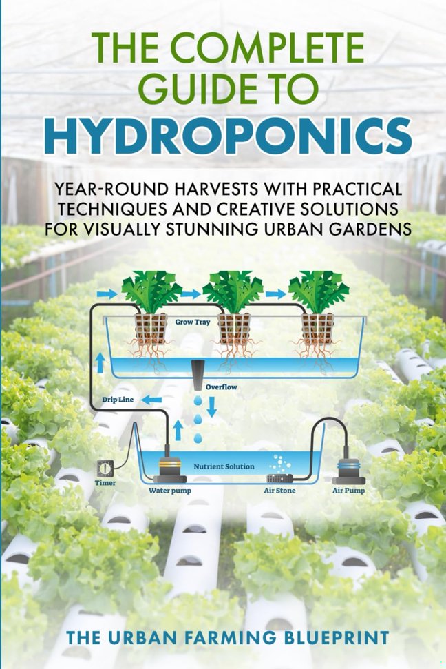 The Complete Guide to Hydroponics: Year-Round Harvests with Practical Techniques and Creative Solutions for Visually Stunning Urban Gardens (The Urban Farming Blueprint) book cover