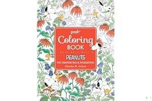 Posh Adult Coloring Book: Peanuts for Inspiration Relaxation book cover
