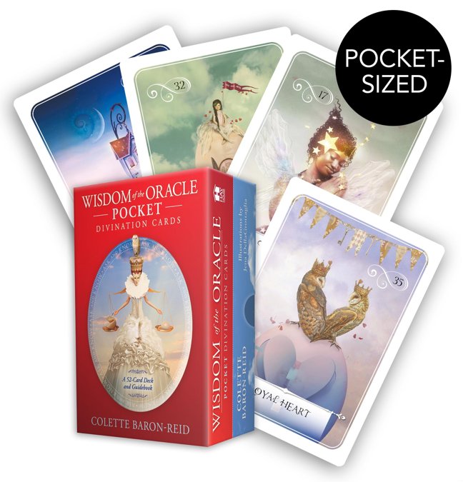 Wisdom of the Oracle Pocket Divination Cards: A 52-Card Oracle Deck for Love, Happiness, Spiritual Growth, and Living Your Purpose book cover