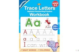 Trace Letters: Alphabet Handwriting Practice workbook for kids: Preschool writing Workbook with Sight words for Pre K, Kindergarten and Kids Ages 3-5. ABC print handwriting book book cover