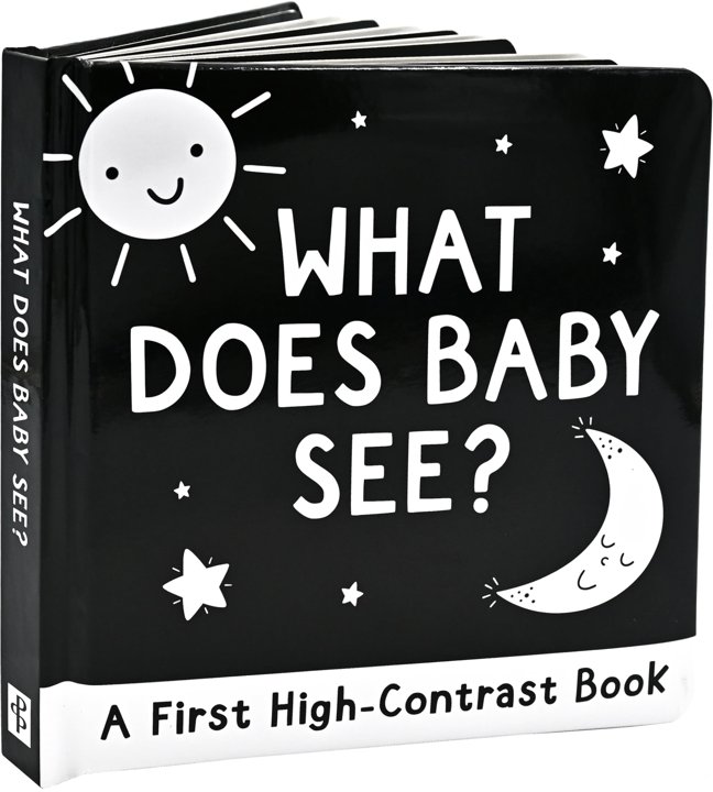 What Does Baby See? A High-Contrast Board Book (Padded Cover) book cover
