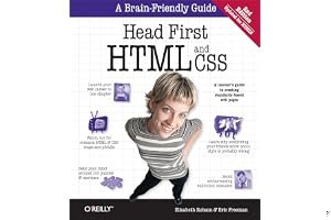 Head First HTML and CSS book cover