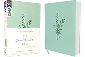 NIV, Journal the Word Bible (Perfect for Note-Taking), Double-Column, Cloth over Board, Teal, Red Letter, Comfort Print: Reflect, Take Notes, or Create Art Next to Your Favorite Verses book cover