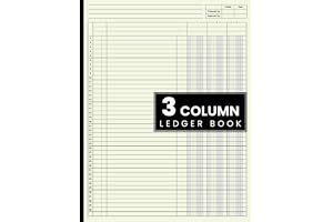 3 Column Ledger Book: Accounting Ledger Book for Bookkeeping, 3 Column Ledger, Columnar Pad Journal Notebook / Income and Expense Log Book for Small Business and Personal Finance. book cover