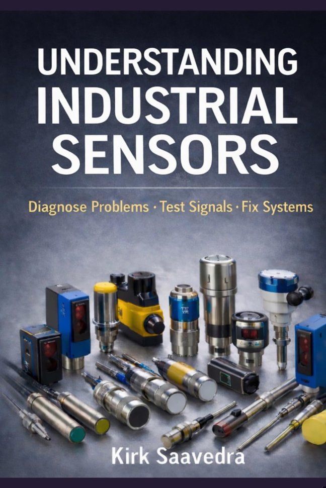 Industrial Sensors: Applications, Selection, and Troubleshooting for Electricians and Technicians: A Practical Field Guide to Understanding and Diagnosing Real-World Sensor Systems book cover