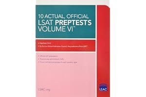 10 Actual, Official LSAT Preptests Volume VI: (preptests 72-81) book cover