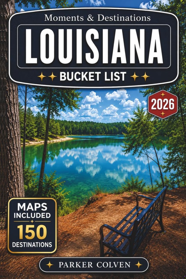 Louisiana Bucket List: Explore 150 French Quarter Streets, Bayou Waterways, Plantation Country Routes, Cajun Cultural Towns, Gulf Coast Escapes, and Unforgettable Creole State Adventures book cover