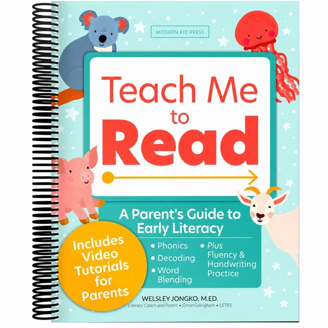 Teach Me to Read: A Parent Guided Student Workbook for Kids to Learn to Read Using Phonics, Decodables and the Science of Reading (Video Tutorials Included) book cover