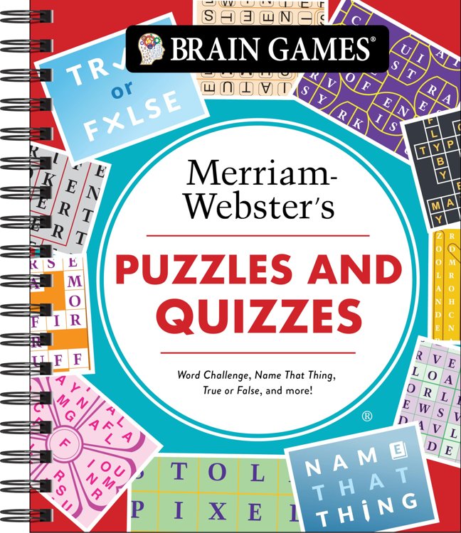 Brain Games - Puzzles and Quizzes: Merriam-Webster’s Word Challenge, Name That Thing, True or False, and More!: Word Challenge, Name That Thing, True or False, and More! book cover
