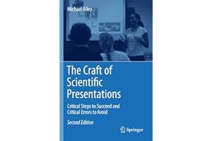 The Craft of Scientific Presentations: Critical Steps to Succeed and Critical Errors to Avoid book cover