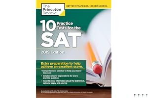 10 Practice Tests for the Sat, 2019 Edition: Extra Preparation to Help Achieve an Excellent Score book cover