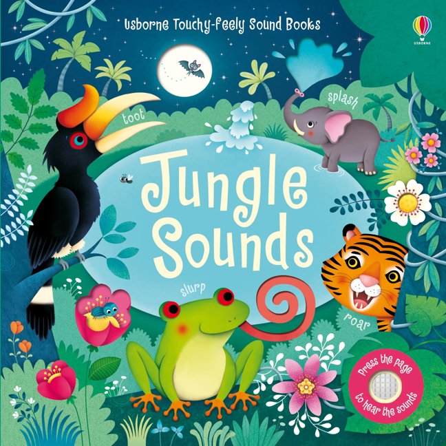 Jungle Sounds: An Interactive Usborne Book About Rainforest Animals for Children (Ages 3-5) (Sound Books) book cover