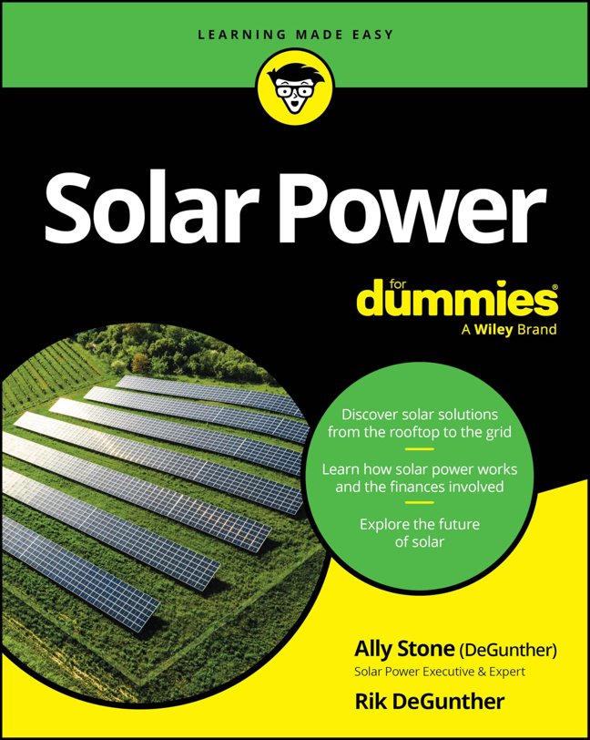 Solar Power For Dummies book cover