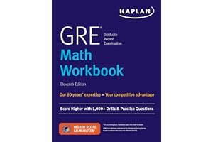 GRE Math Workbook: Score Higher with 1,000+ Drills Practice Questions book cover