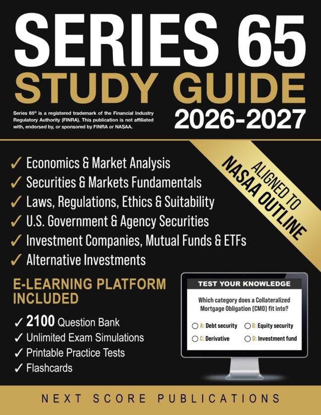 Series 65 Study Guide: The blueprint to study smarter for the Uniform Investment Adviser Law Examination and feel confident on test day book cover