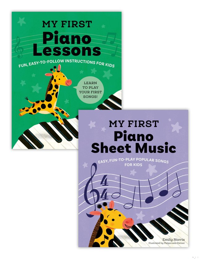 My First Piano Book Set: Easy-to-Learn Lessons and Sheet Music (2 Books in 1) book cover