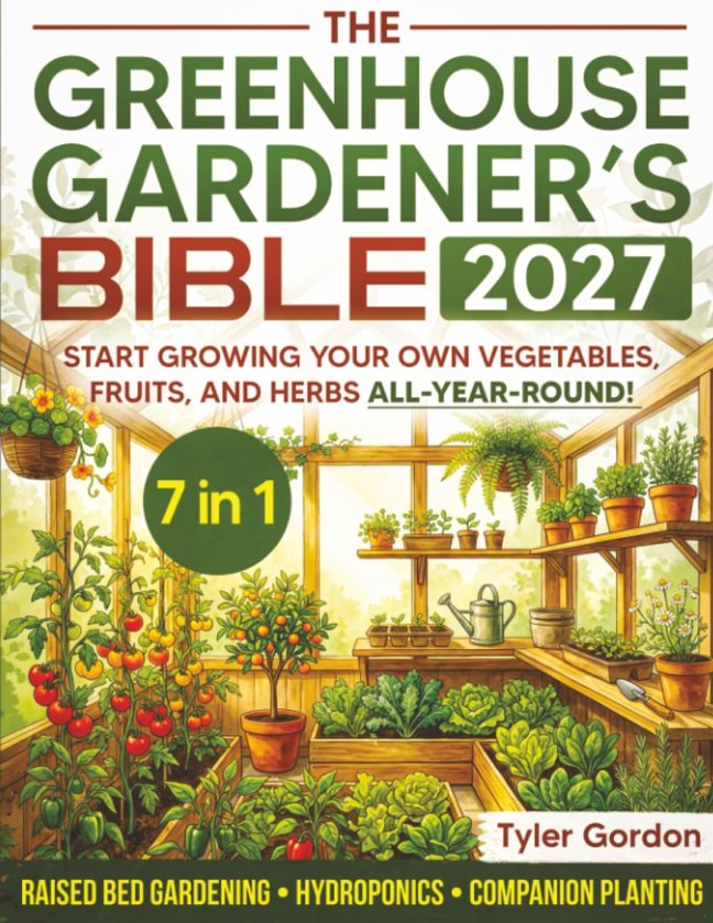 The Greenhouse Gardener's Bible: The Most Complete Guide to Start Growing your Own Vegetables, Fruits, and Herbs All-Year-Round | Raised Bed Gardening, Hydroponics & Companion Planting book cover
