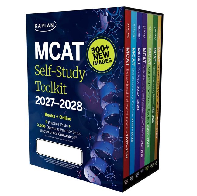 MCAT Self-Study Toolkit 2027–2028 | All-in-One System: 7-Book Set + 3,000-Q Qbank + 6 Practice Tests | 500+ New Images & All-New CARS Book (Kaplan) (Kaplan Test Prep) book cover
