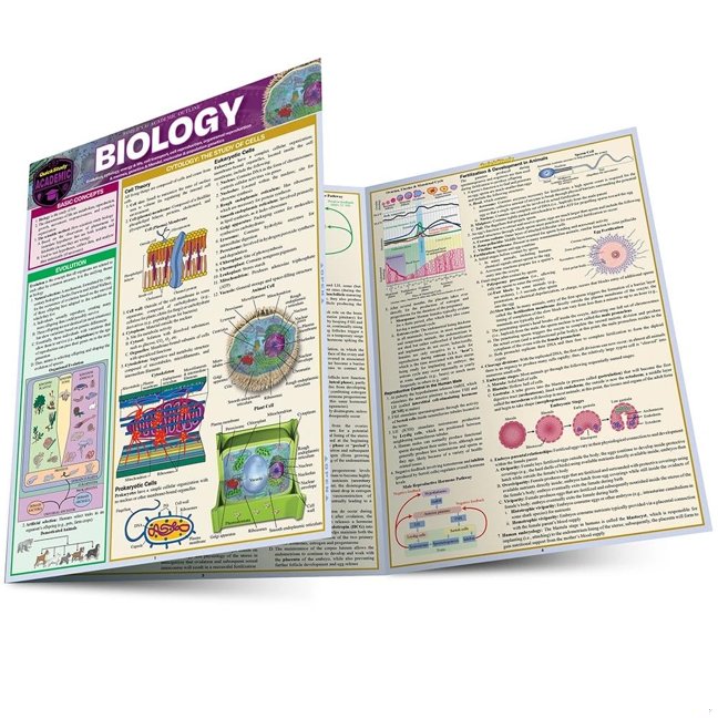 Biology: a QuickStudy Laminated Reference Guide (Quick Study Academic) book cover