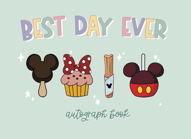 Autograph book for kids: a keepsake scrapbook for character and princess autographs for theme parks, cruises and vacations book cover