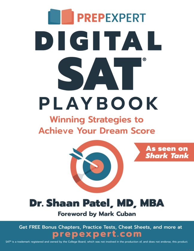Prep Expert Digital SAT Playbook: Winning Strategies to Achieve Your Dream Score book cover