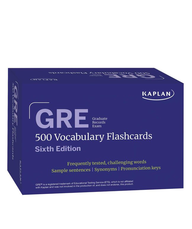 GRE Vocabulary Flashcards, Sixth Edition + Online Access to Review Your Cards, a Practice Test, and Video Tutorials (Kaplan Test Prep) book cover
