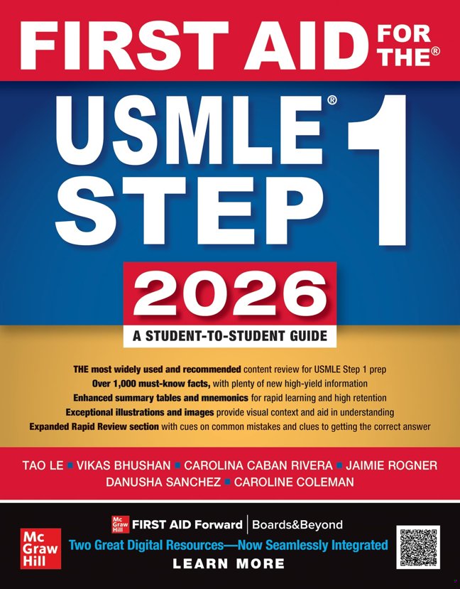 First Aid for the USMLE Step 1 2026 book cover