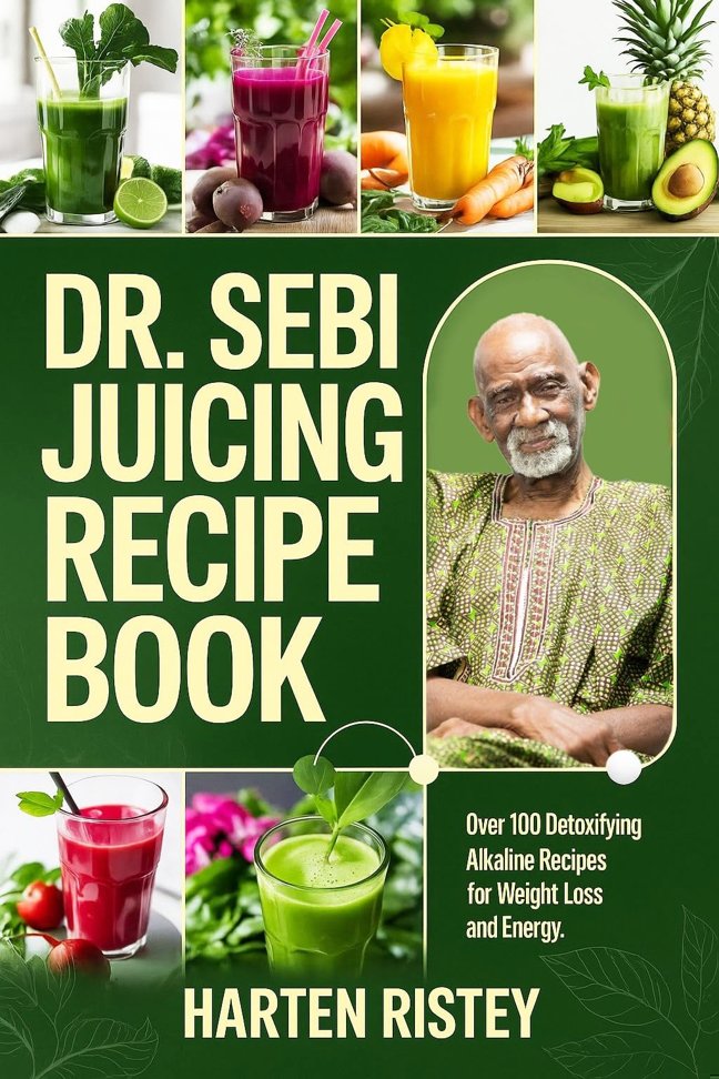 Dr. Sebi Juicing Recipe Book: Over 100 Detoxifying Alkaline Juice Recipes for Weight Loss and Energy book cover