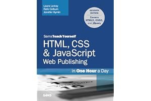 HTML, CSS & JavaScript Web Publishing in One Hour a Day, Sams Teach Yourself: Covering Html5, Css3, and Jquery book cover