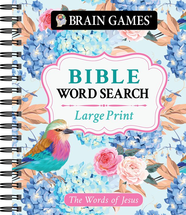 Brain Games - Large Print Bible Word Search: The Words of Jesus (Brain Games - Bible) book cover