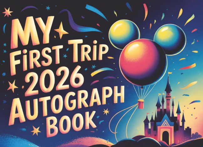 My First Trip Autograph Book 2026: Magical Memories for Kids - Collect Favorite Princess, Character & Park Signatures and Photos from Your World Vacation Adventure book cover