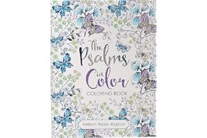 "The Psalms in Color" Inspirational Adult Coloring Book book cover