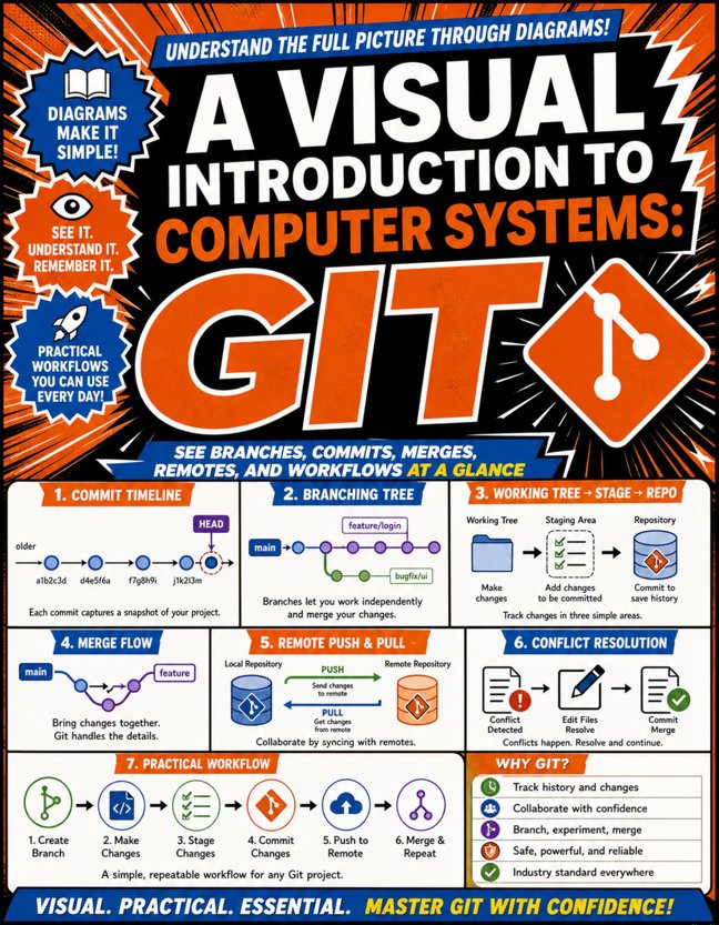 Git for Systems Engineers: Beginner Guide to Version Control Branching Collaboration and Recovery (A Visual Introduction to Computer Systems Book 1) book cover