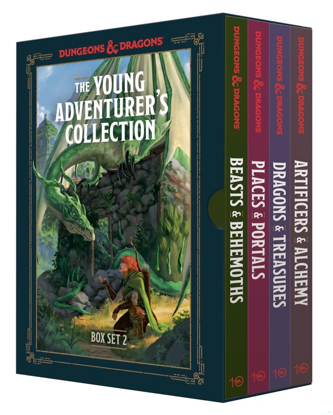 The Young Adventurer's Collection Box Set 2 (Dungeons & Dragons 4-Book Boxed Set): Beasts & Behemoths, Dragons & Treasures, Places & Portals, ... & Dragons Young Adventurer's Guides) book cover