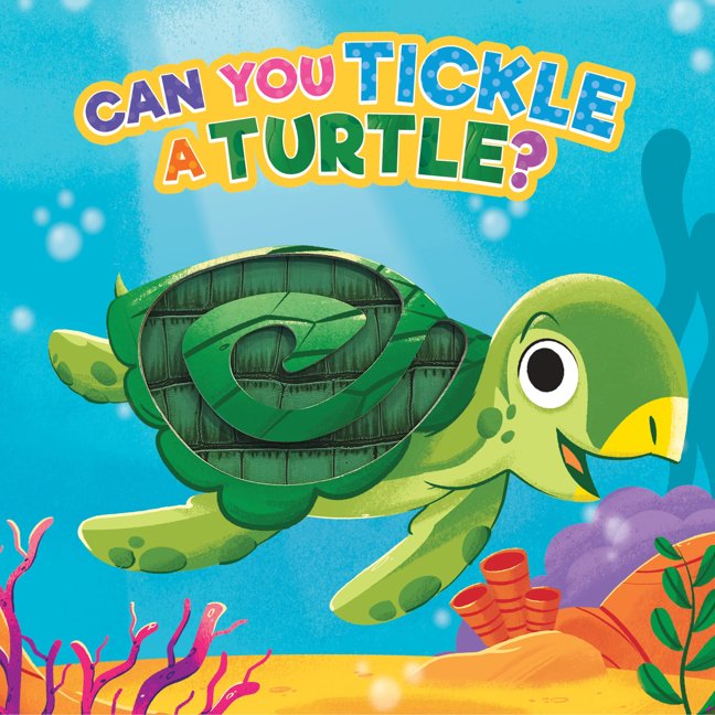 Little Hippo Books Can You Tickle a Turtle? - Children's Sensory Board Book with Touch and Feel Trails book cover