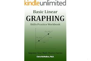Basic Linear Graphing Skills Practice Workbook: Plotting Points, Straight Lines, Slope, y-Intercept & More (Improve Your Math Fluency Series) book cover