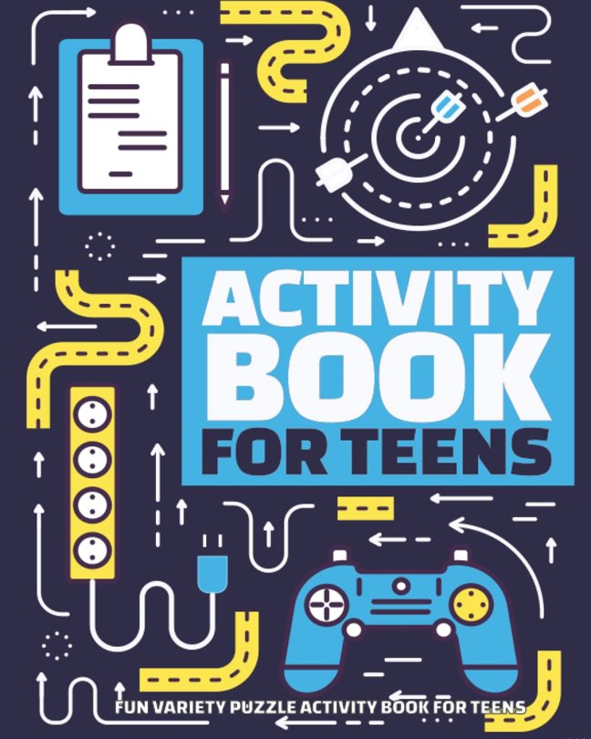 Fun Variety Puzzle Activity Book for Teens: Brain Games an Activities for Teenage Girls and Boys with Word Search, Cryptogram, Mazes, Sudoku, Word Puzzles and More! book cover