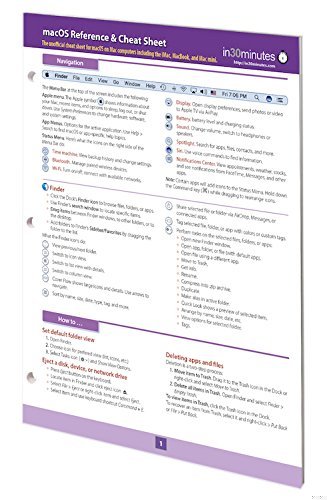 macOS Reference & Cheat Sheet: The unofficial cheat sheet for macOS on iMacs, MacBooks, and Mac computers (English Edition) book cover